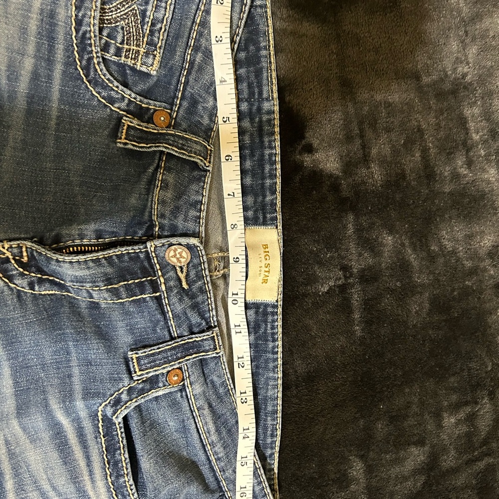 Big Star Liv Boot Medium Blue Flare Jeans - Picture 3 of 5